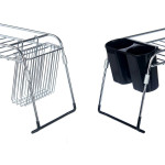 Escurridor para Fregadero Kinvara W3422A-1 Plateado Metal 104 x 15,5 x 19 cm Doble (4 Unidades)