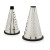 Rallador Kinvara Negro Plateado Plata Acero Inoxidable ABS TPR 11,5 x 24,5 x 11,5 cm (12 Unidades)