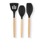 Set de Utensilios para Cocina Kinvara Madera Silicona 20 x 32 x 4 cm 20 x 37 x 3,5 cm (6 Unidades)