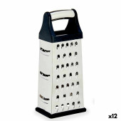 Rallador Kinvara KT171464 Negro Plateado Acero Inoxidable ABS TPR 9,5 x 21,5 x 6,7 cm (12 Unidades)