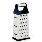 Rallador Kinvara KT171464 Negro Plateado Acero Inoxidable ABS TPR 9,5 x 21,5 x 6,7 cm (12 Unidades)