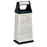 Rallador Kinvara KT171464 Negro Plateado Acero Inoxidable ABS TPR 9,5 x 21,5 x 6,7 cm (12 Unidades)