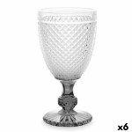Copa Vivalto Transparente Antracita Vidrio 256 ml Diamante (6 Unidades)