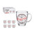 Taza Mug Vivalto Original Transparente 320 ml (6 Unidades)