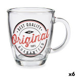 Taza Mug Vivalto Original Transparente 320 ml (6 Unidades)