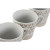 Juego de Tazas de Café Home ESPRIT Blanco Beige Gres 180 ml