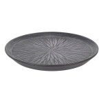 Plato Llano Stoneware Lotus Porcelana Negro (ø 23 x 2,5 cm)
