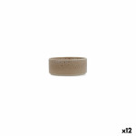 Set de Aperitivo Ariane Porous Beige Cerámica 12 cm (12 Unidades)