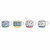 Juego de Tazas de Café DKD Home Decor Amarillo Azul Multicolor Turquesa Granate Metal Gres 150 ml