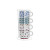 Juego de Tazas de Café DKD Home Decor Amarillo Azul Multicolor Turquesa Granate Metal Gres 150 ml