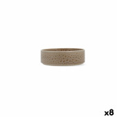 Set de Aperitivo Ariane Porous Beige Cerámica 16 cm (8 Unidades)