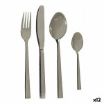 Set de Cubiertos Plateado Acero Inoxidable (12 Unidades)