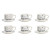 Juego de Tazas con Platos DKD Home Decor Azul Blanco Metal Dolomita 180 ml 20 x 18 x 20 cm