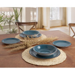 Set de Vajilla Quid Vita 18 Piezas Cerámica Azul