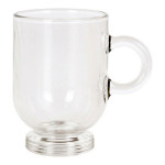 Juego de Tazas de Café Royal Leerdam Sentido Expresso Transparente Acero Inoxidable Cristal 80 ml 6 Piezas (6 Unidades)