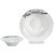 Plato para Pasta Blanco Negro Porcelana 23 x 2 x 23 cm (16 Unidades)