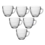 Juego de Tazas de Café Duralex Gigogne 220 ml 22 cl 6 Piezas (6 Unidades)