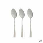 Set de Cucharas Kinvara Plateado Acero Inoxidable 21 x 4,5 x 2,5 cm 6 x 23 x 2,5 cm 4,3 x 20,8 x 0,3 cm (12 Unidades)