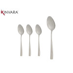 Set de Cucharas Kinvara Plateado Acero Inoxidable 21 x 4,5 x 2,5 cm 6 x 23 x 2,5 cm 4,3 x 20,8 x 0,3 cm (12 Unidades)