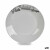Plato Llano Blanco Negro Porcelana Estampado Pasta Ø 24,4 cm 24 x 2,6 x 24 cm (10 Unidades)