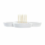 Bandeja de Aperitivos DKD Home Decor Multicolor Natural Bambú Gres Tropical 22 x 22 x 7 cm