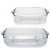 Set de Fuentes de Cocina Pasabahce Borcam Cuadrada 1,95 L (4 Unidades)