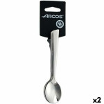 Cucharillas de Café Arcos Toscana Plateado Acero Inoxidable (2 Unidades)