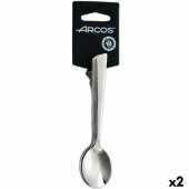 Cucharillas de Café Arcos Toscana Plateado Acero Inoxidable (2 Unidades)
