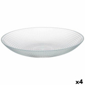 Set de Platos Pasabahce Generation Transparente Vidrio 23 x 7 x 23 cm (4 Unidades)