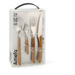 Juego de Cubiertos Amefa Eclat Acero Inoxidable ABS 24 Piezas