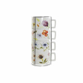 Juego de Tazas de Café DKD Home Decor Multicolor Metal Dolomita 260 ml