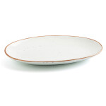 Fuente de Cocina Ariane Terra Ovalado Cerámica Beige (Ø 26 cm) (12 Unidades)