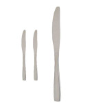 Set de Cuchillos Kinvara Plateado Acero Inoxidable 55,5 x 2 x 0,5 cm 6 x 24,5 x 1 cm 2 x 22,5 x 0,3 cm (12 Unidades)