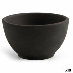 Bol para Aperitivos Quid Mineral Gres Negro Cerámica 9 x 5 cm (18 Unidades)
