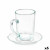 Taza con Plato Vivalto 41089 Transparente Vidrio 200 ml (6 Unidades)
