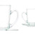 Taza con Plato Vivalto 41089 Transparente Vidrio 200 ml (6 Unidades)
