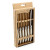 Set de Cuchillos para Carne Lou Laguiole Rustic Blanco Metal 13 cm Carnes (6 Unidades)