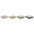 Servilletero DKD Home Decor Verde Mostaza Marrón oscuro Metal Aluminio Madera MDF 18 x 18 x 4 cm (4 Unidades)