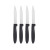 Set de Cuchillos Kinvara CN-KT172244D Negro Plateado Acero Inoxidable Plástico 19,5 x 2 x 1 cm (12 Unidades)