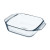 Fuente de Cocina Pyrex Irresistible Cuadrada Transparente Vidrio 6 Unidades 29,2 x 22,7 x 6,8 cm