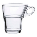 Juego de Tazas de Café Duralex Caprice Transparente Cristal 90 ml 900 ml 6 Piezas (6 Unidades)