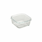 Set de Fiambreras Bergner Walking Anywhere Vidrio de Borosilicato cuadradas Cuadrado 320 ml 520 ml 800 Páginas Rojo
