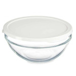 Fiambrera Redonda con Tapa Pasabahce Chefs Blanco 1,7 L 21 x 9 x 21 cm (4 Unidades)