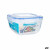Fiambrera Hermética Leknes 30104 Transparente Polipropileno Cuadrada 1,5 L 17 x 10 x 17 cm (12 Unidades)