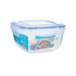 Fiambrera Hermética Leknes 30104 Transparente Polipropileno Cuadrada 1,5 L 17 x 10 x 17 cm (12 Unidades)