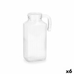 Botella de Cristal Vivalto Transparente Vidrio Plástico 1,8 L (6 Unidades)