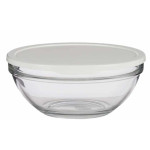 Fiambrera Redonda con Tapa Pasabahce Chefs Blanco 2,5 L 23,7 x 10,1 x 23,7 cm (4 Unidades)