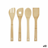 Juego de Utensilios de Cocina Kinvara KT200063 Bambú (12 Unidades)