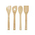 Juego de Utensilios de Cocina Kinvara KT200063 Bambú (12 Unidades)