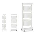 Carrito Verdulero Kinvara TP-749 Blanco Polipropileno Plástico 33 x 112 x 41 cm